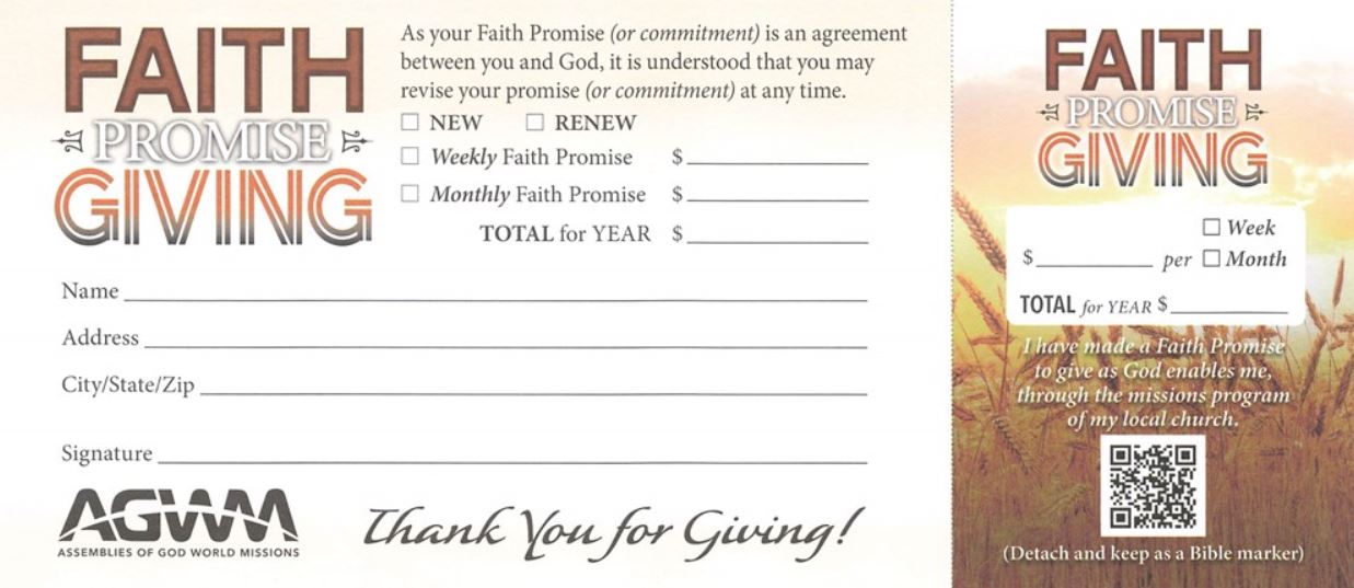 Faith Promsie Card